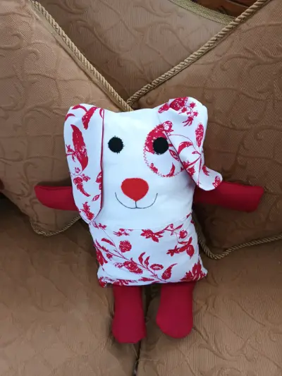 Muñeca navideña de tela - miniatura 2