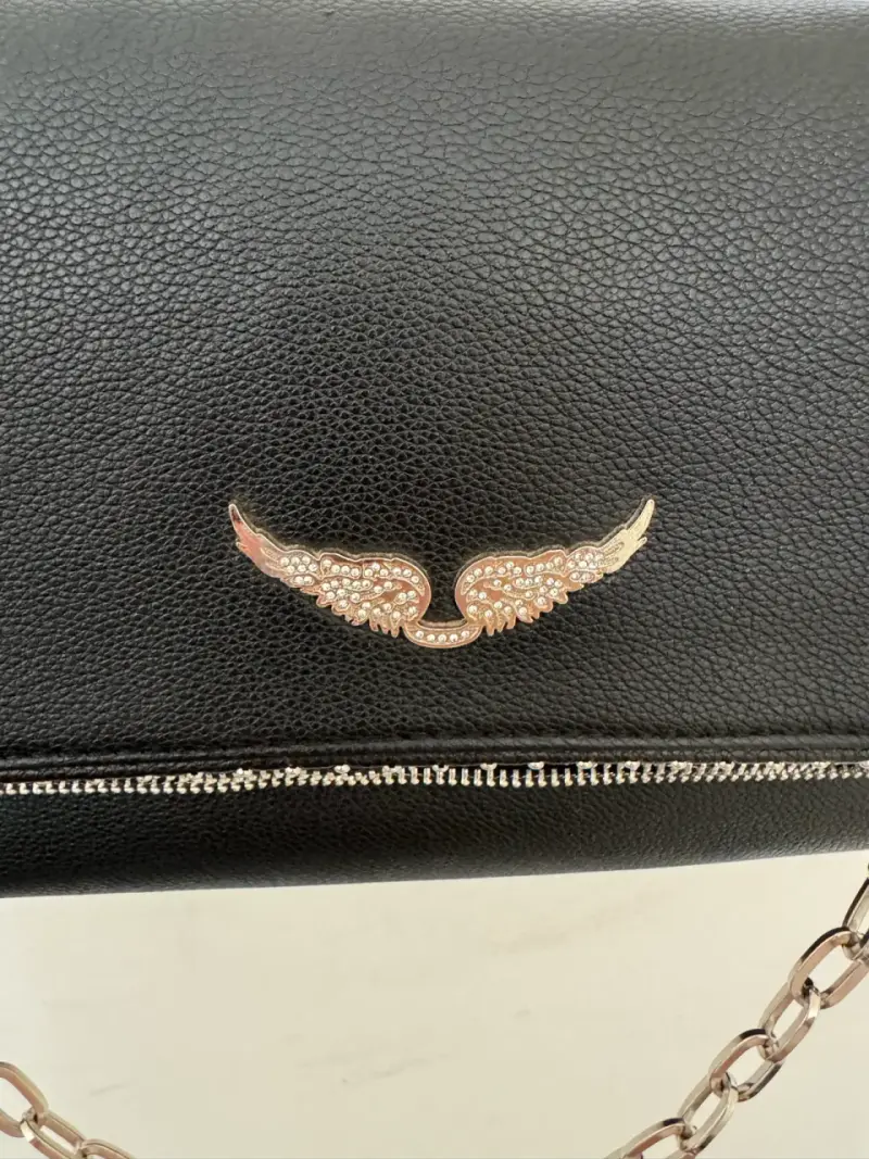 Cartera negra con cadena - 2