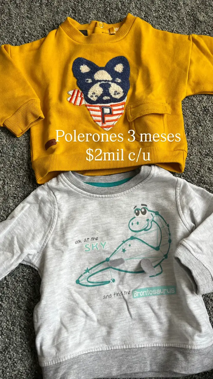 Polerones bebé estampados y Adidas - 2
