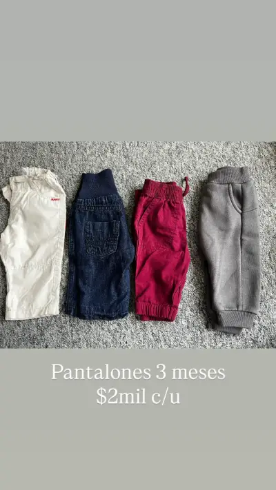 Pantalones bebé varios colores - miniatura 1