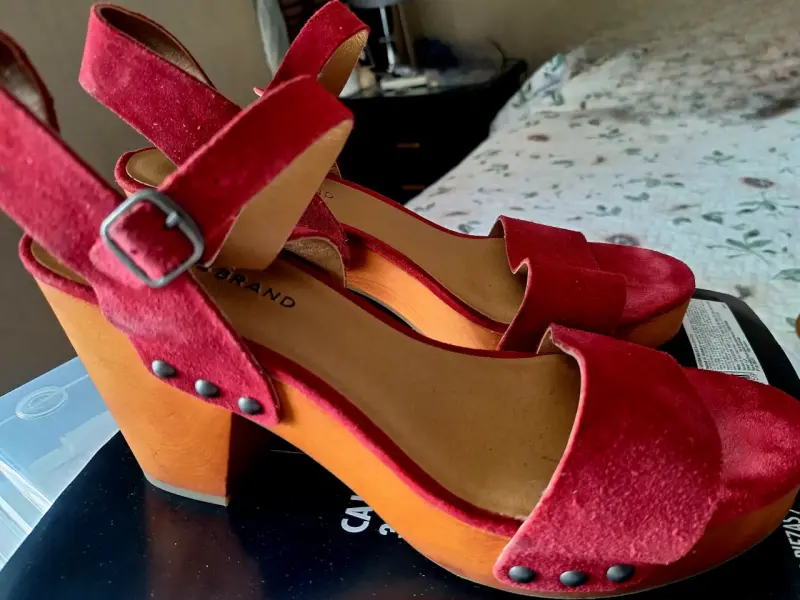 Sandalias plataforma rojas - 4
