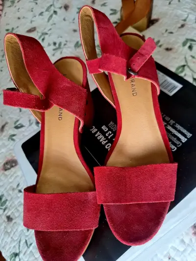 Sandalias plataforma rojas - miniatura 6