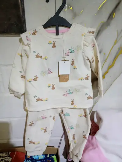 Pantalones de mezclilla con lazo niña - miniatura 6