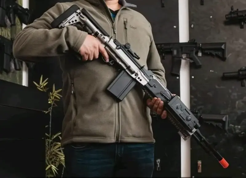Réplica de fusil airsoft negro - 1