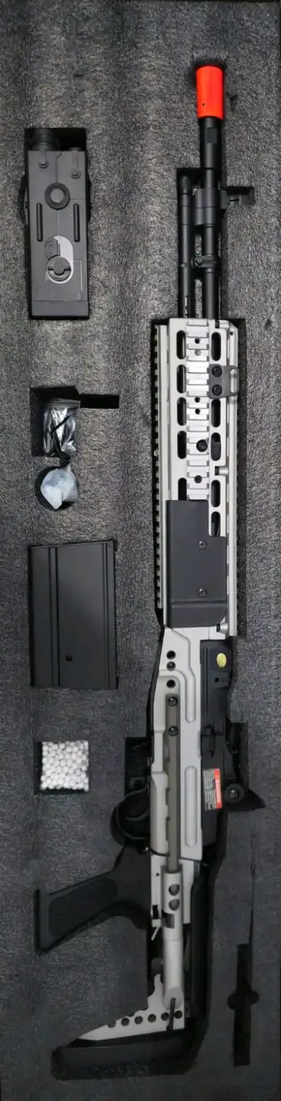Réplica de fusil airsoft negro - miniatura 3
