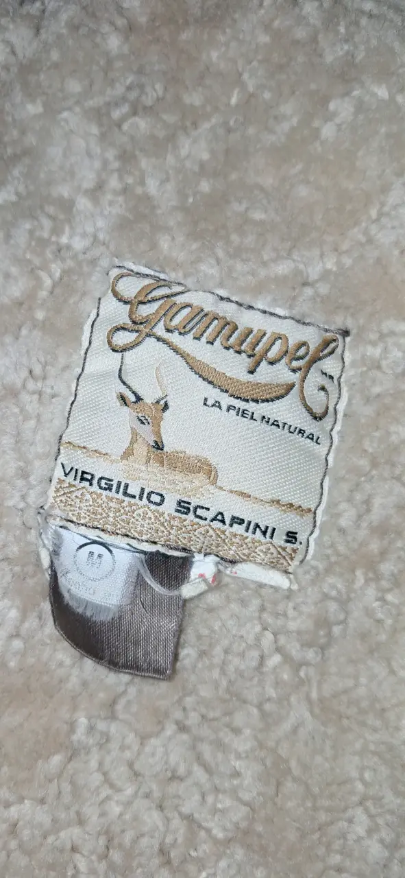 Chaqueta de cuero marrón con forro - 3