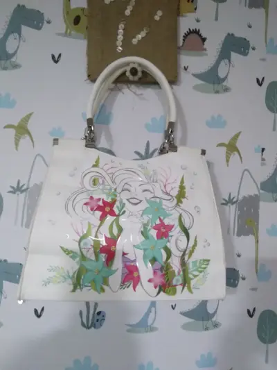 Cartera con diseño tropical,princesa sirenita Arie - miniatura 1
