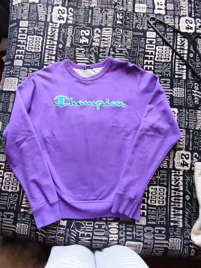 Polerón morado Champion - miniatura 1