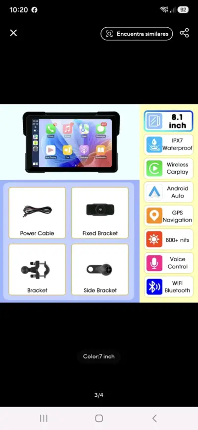 Pantalla para automóvil 8.1 pulgadas - miniatura 1
