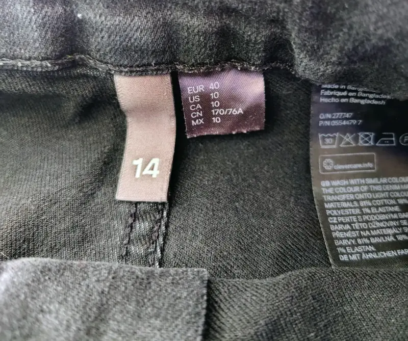 Shorts de jeans negros hym 40 - 3