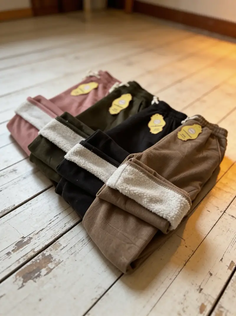 Joggers de cotele con chiporro varios colores - 2