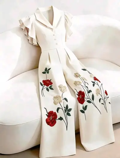 Enterito floral elegante - miniatura 3