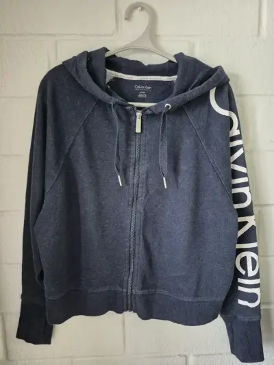 Polerón Calvin Klein azul con cierre - miniatura 1
