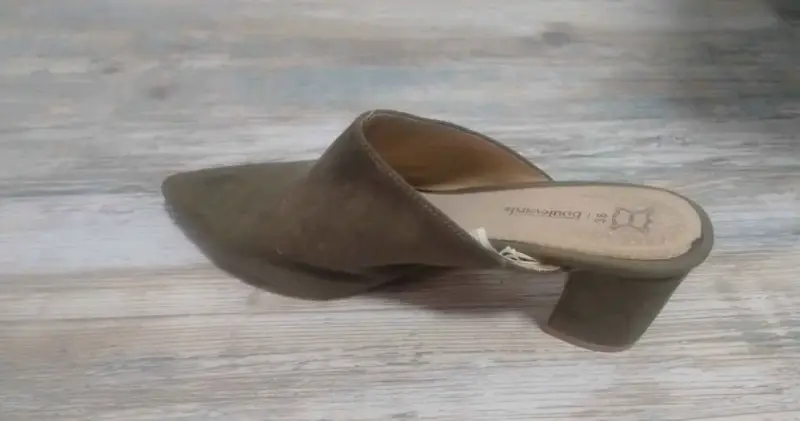 Zapatos mule punta fina taco cuadrado - 2
