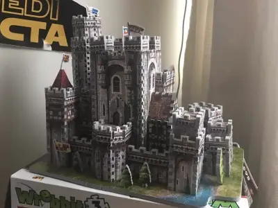 Puzzle 3D Wrebbit Castillo Camelot - miniatura 2