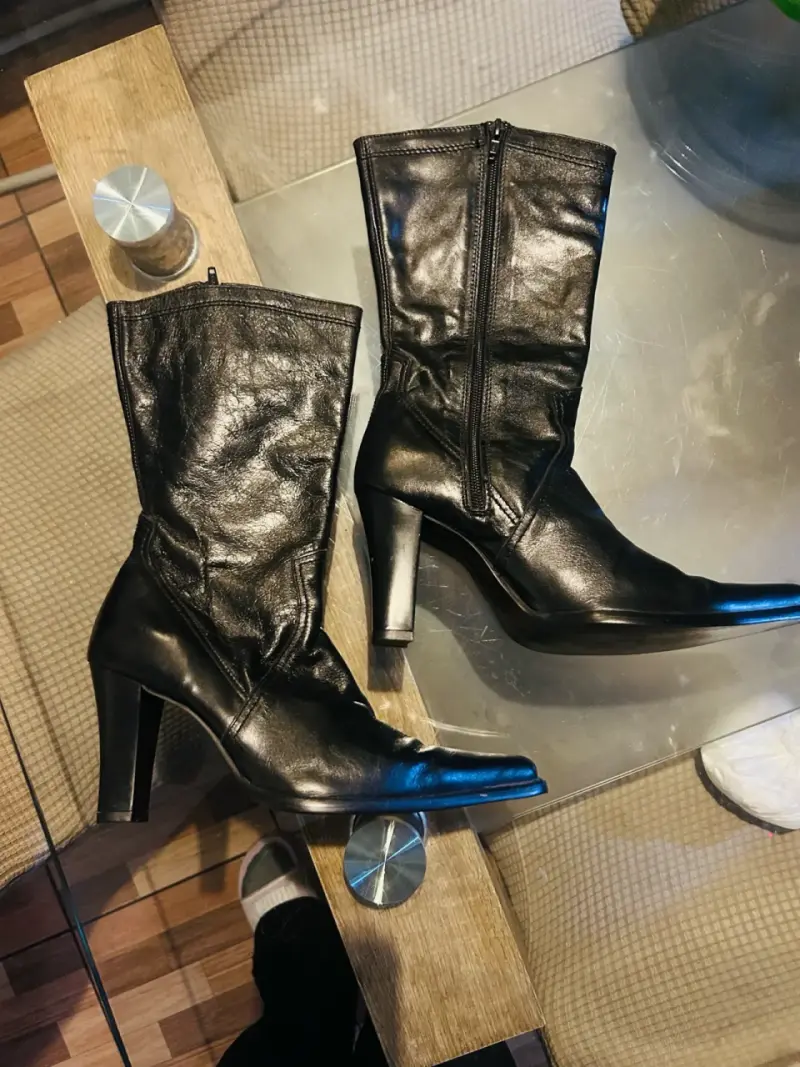 Botines negros de cuero - 3