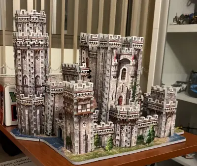 Puzzle 3D Wrebbit Castillo Camelot - miniatura 3