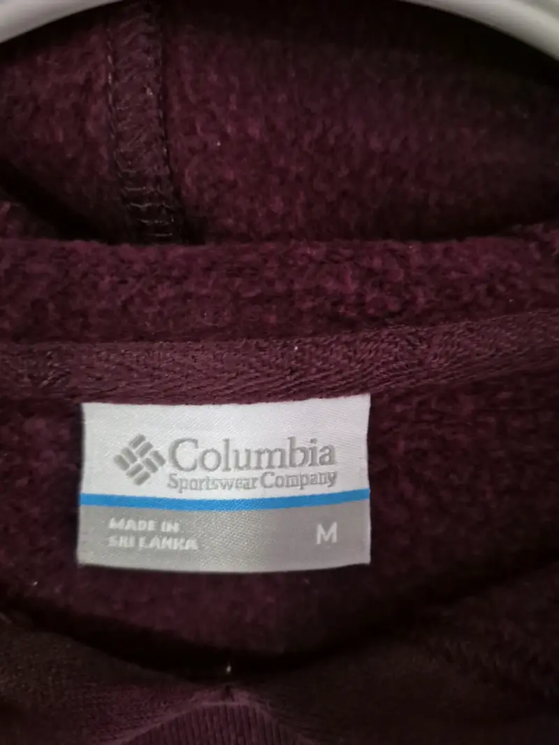 Polerón morado Columbia con capucha - 2