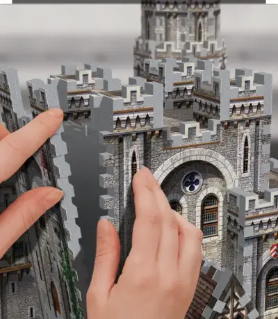 Puzzle 3D Wrebbit Castillo Camelot - miniatura 4