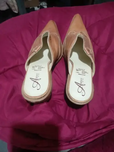 Sandalias de cuero marrón - miniatura 1