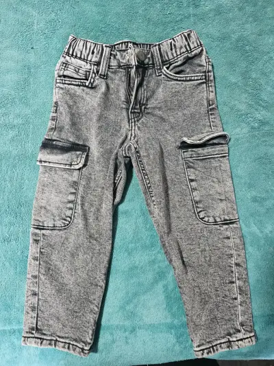Pantalones cargo grises niño - miniatura 1