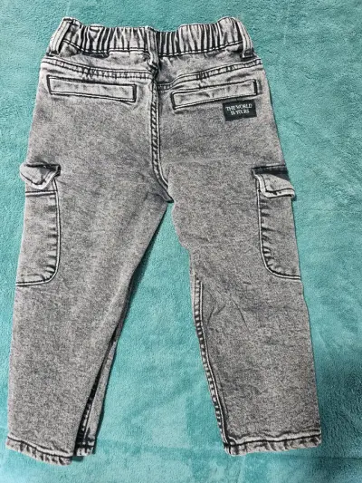 Pantalones cargo grises niño - miniatura 2