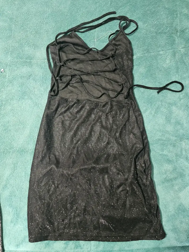 Vestido negro con brillos - 2