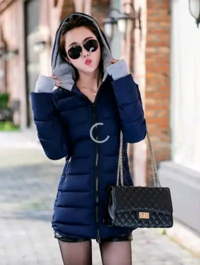 Parka talla XS ajustada con capucha impermeable - miniatura 1