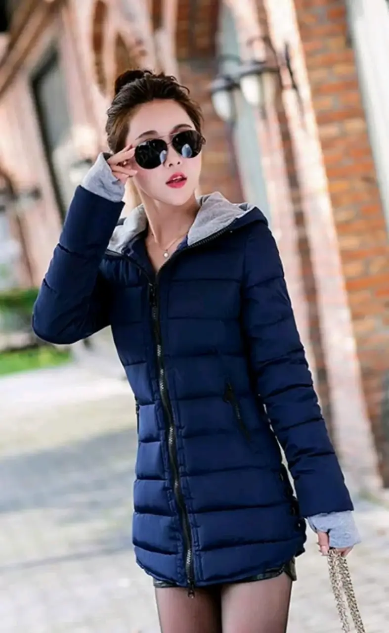 Parka talla XS ajustada con capucha impermeable - 2