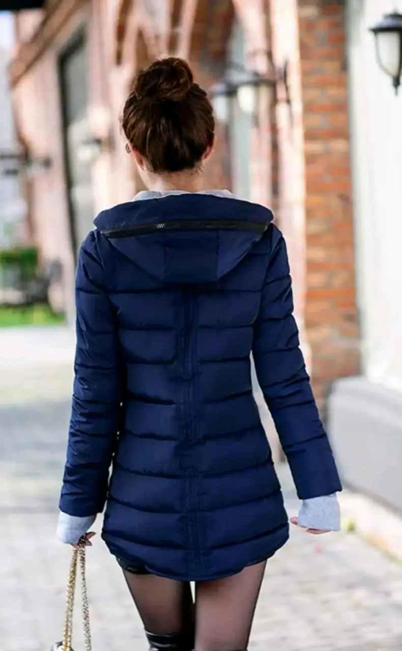 Parka talla XS ajustada con capucha impermeable - 3