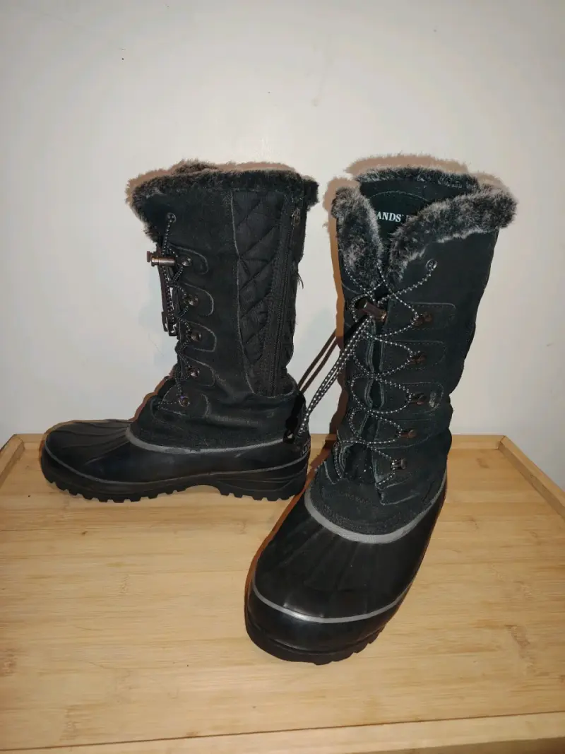 Botas invernales negras con forro nro 40 - 1