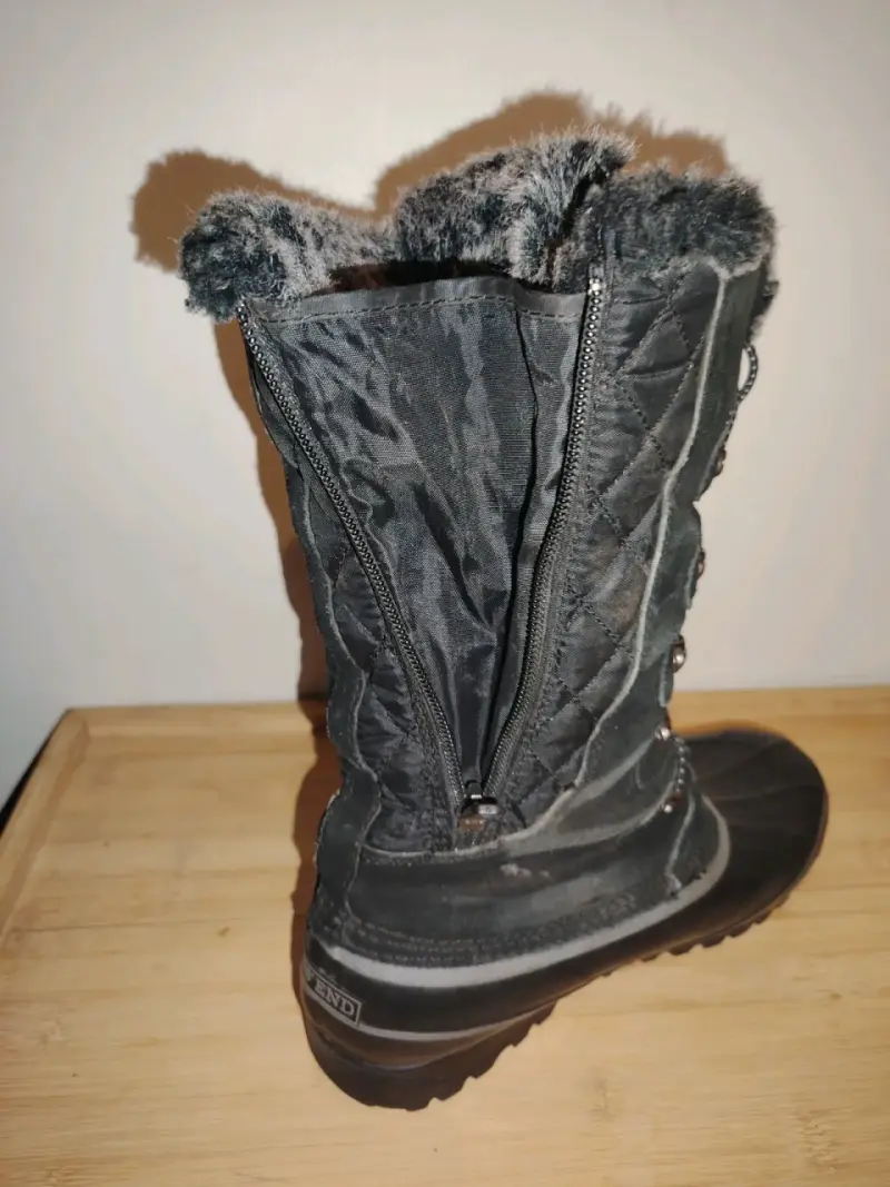 Botas invernales negras con forro nro 40 - 5