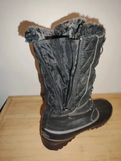 Botas invernales negras con forro nro 40 - miniatura 5