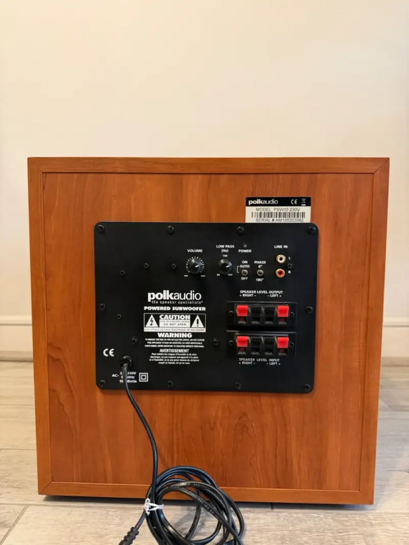 Subwoofer Polk psw10 230v - 2
