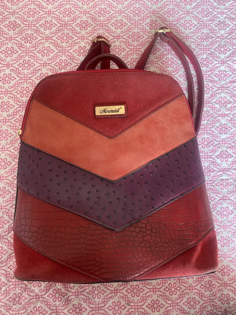 Mochila estilo moderno rojo - 1