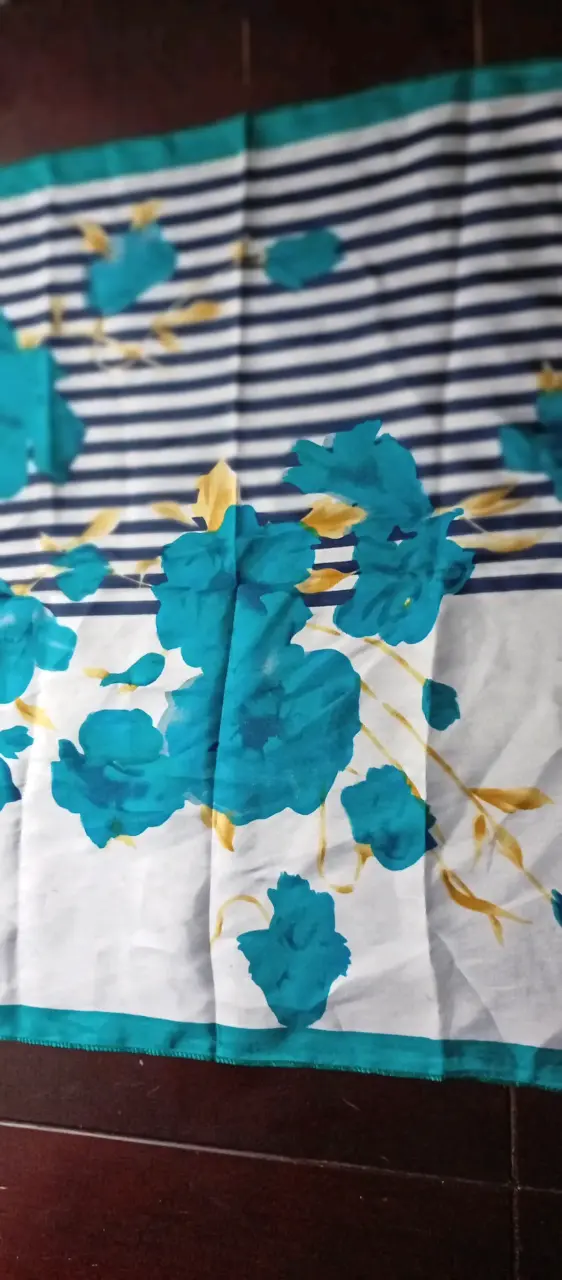 Paño estampada azul y blanco - 1