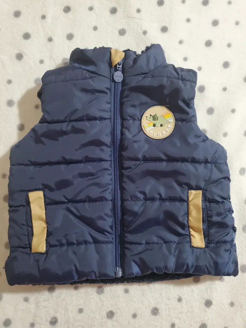 Chaleco infantil azul acolchado - 1