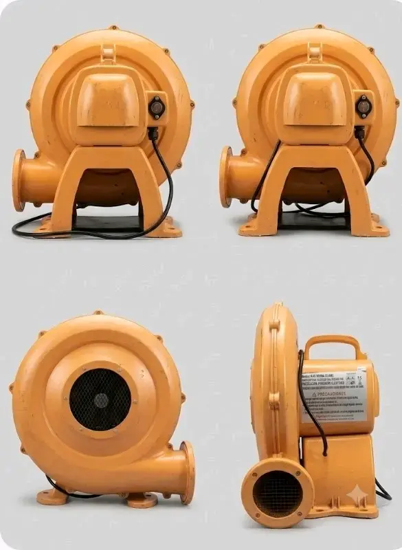 Soplador industrial naranja