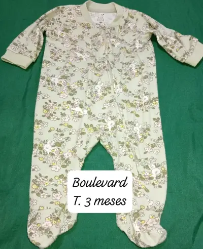 Conjunto bebé verde 3 meses - miniatura 5