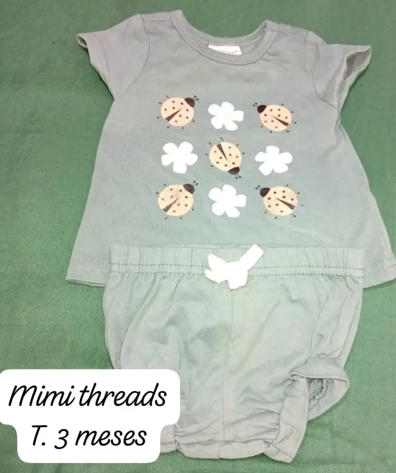 Conjunto bebé verde 3 meses - 7
