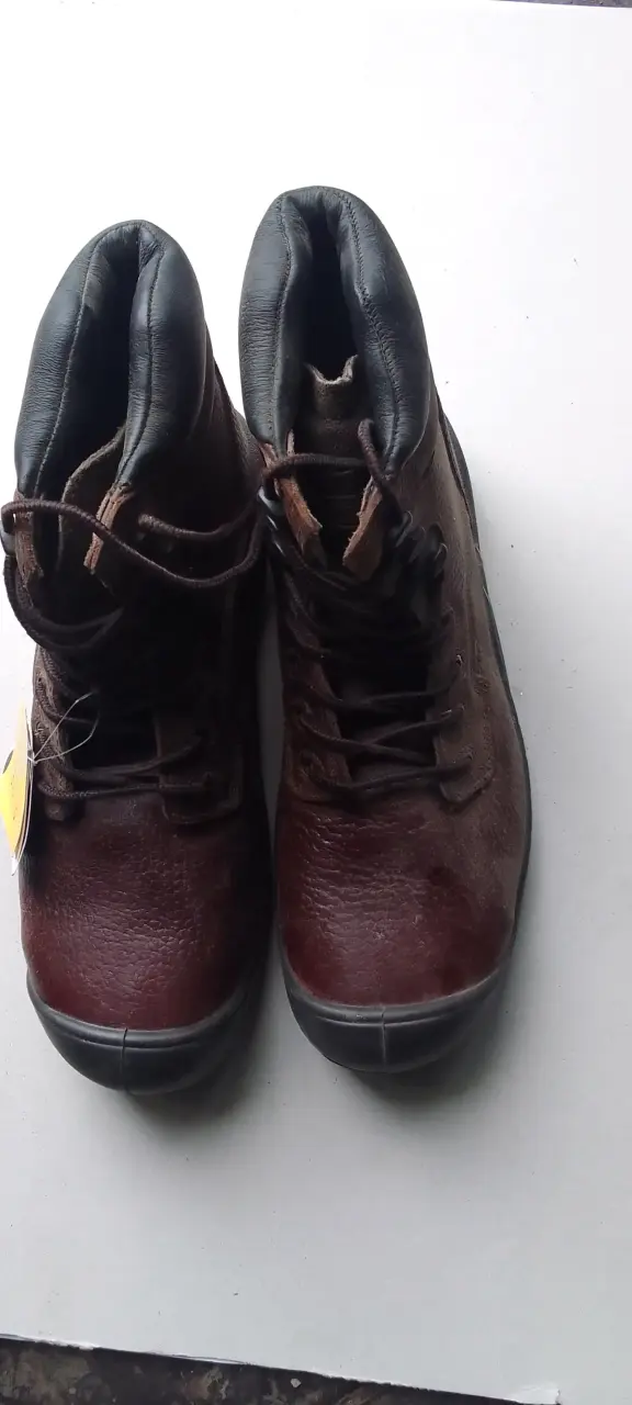 Botas de cuero marrón seguridad 44 Naz - 2