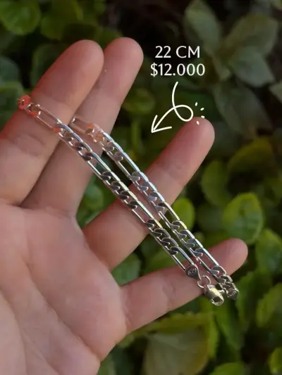 Pulseras de plata 22 cm - miniatura 1