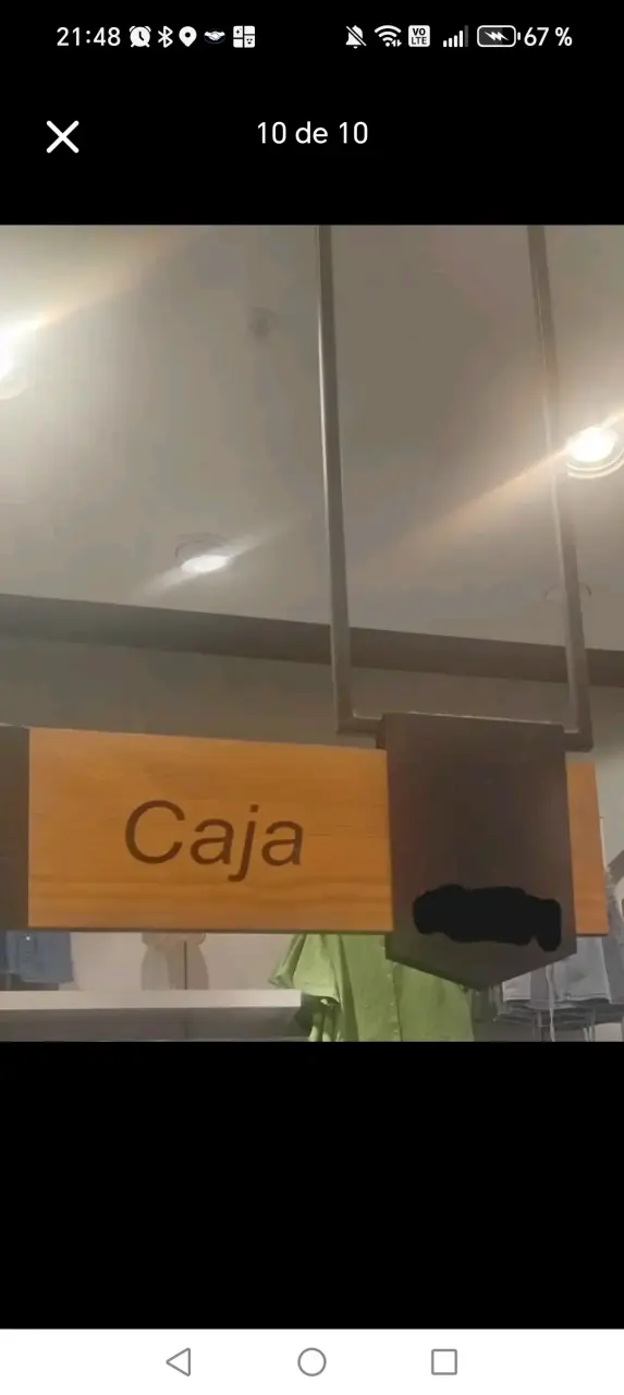 Mostrador madera con marco metálico - 2