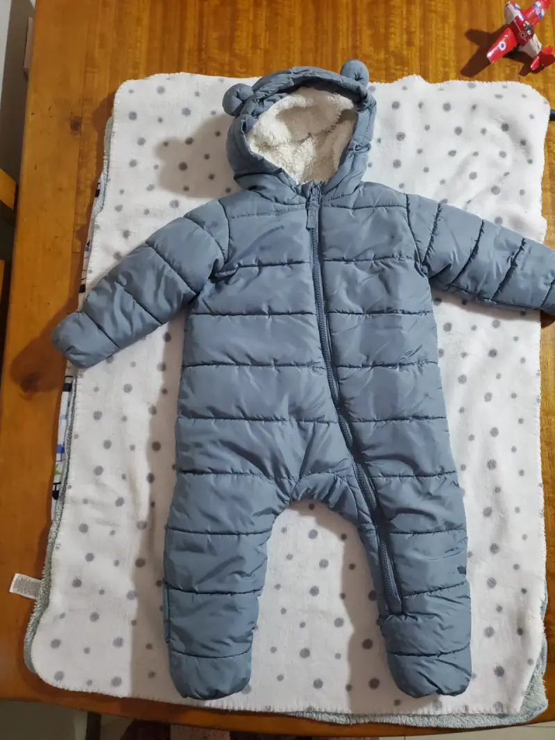 Buzo acolchado para bebé azul - 1