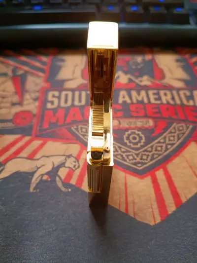 Encendedor dupont de oro original - miniatura 3