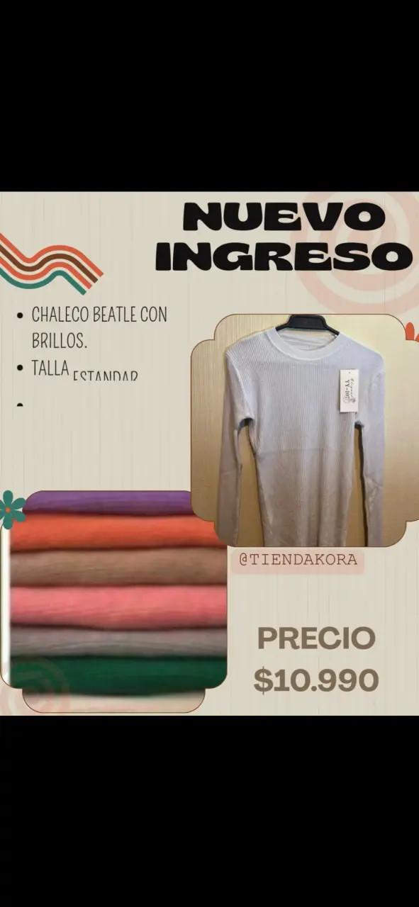 Chaleco Beatle con brillos gris