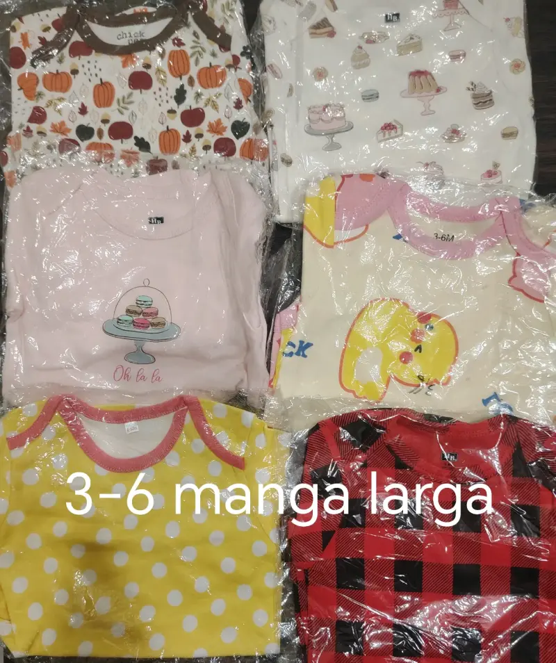 Set de bodies de bebé manga larga - 4
