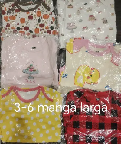 Set de bodies de bebé manga larga - miniatura 4