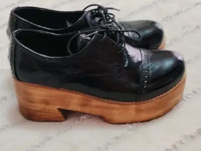Zapatos de plataforma negros 39 - miniatura 1