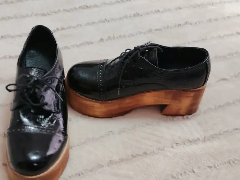 Zapatos de plataforma negros 39 - 2